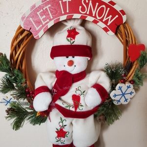 Snowman wreath